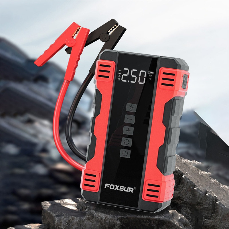 کمپرسور هوا و جامپ استارتر شارژی فاکسسور مدل(12V) FJS-960