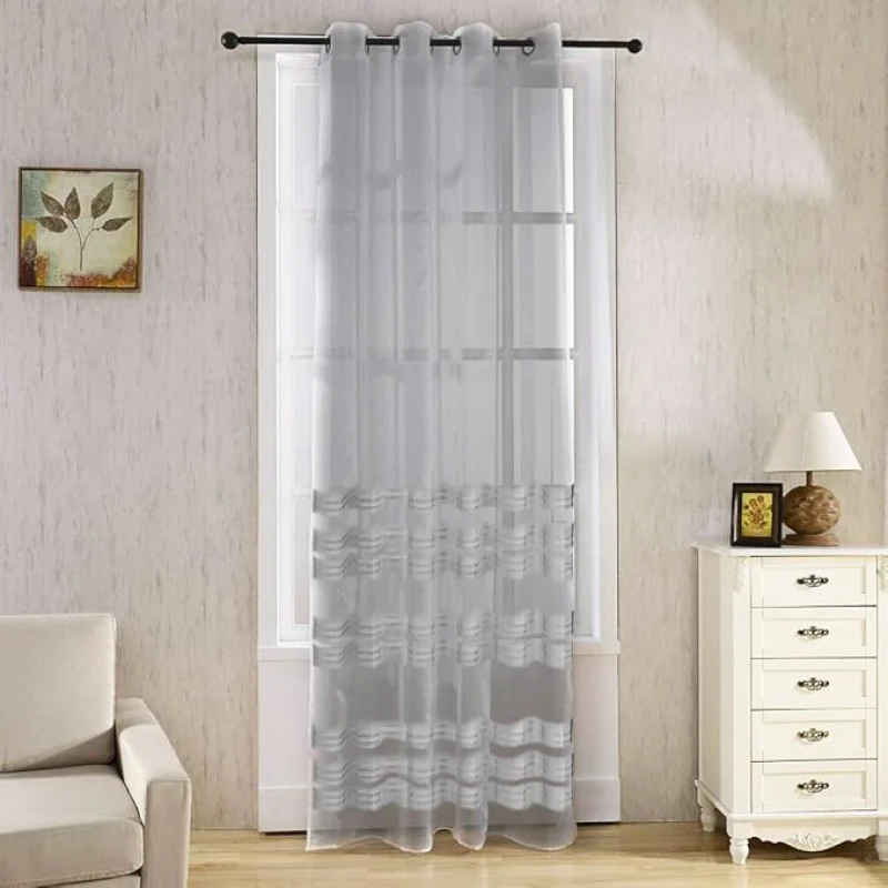 پرده تیکو دکو مدل حریر ژرسه سه لاین ژوردار سایز 140*280 سانتی متر