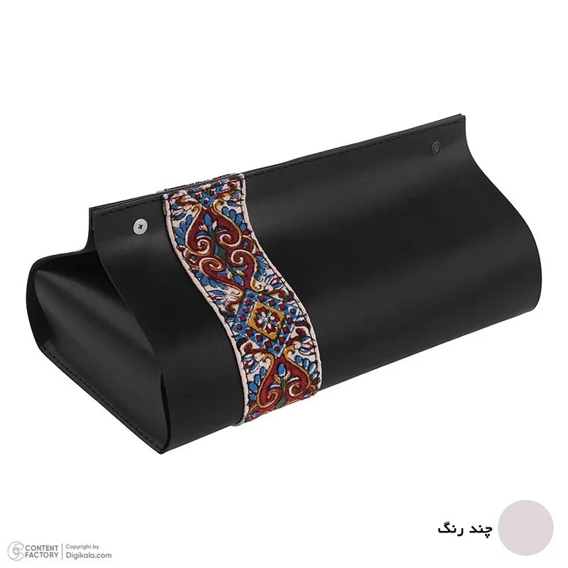 کاور دستمال کاغذی بومی مدل پارچه قلم کاری کد 002