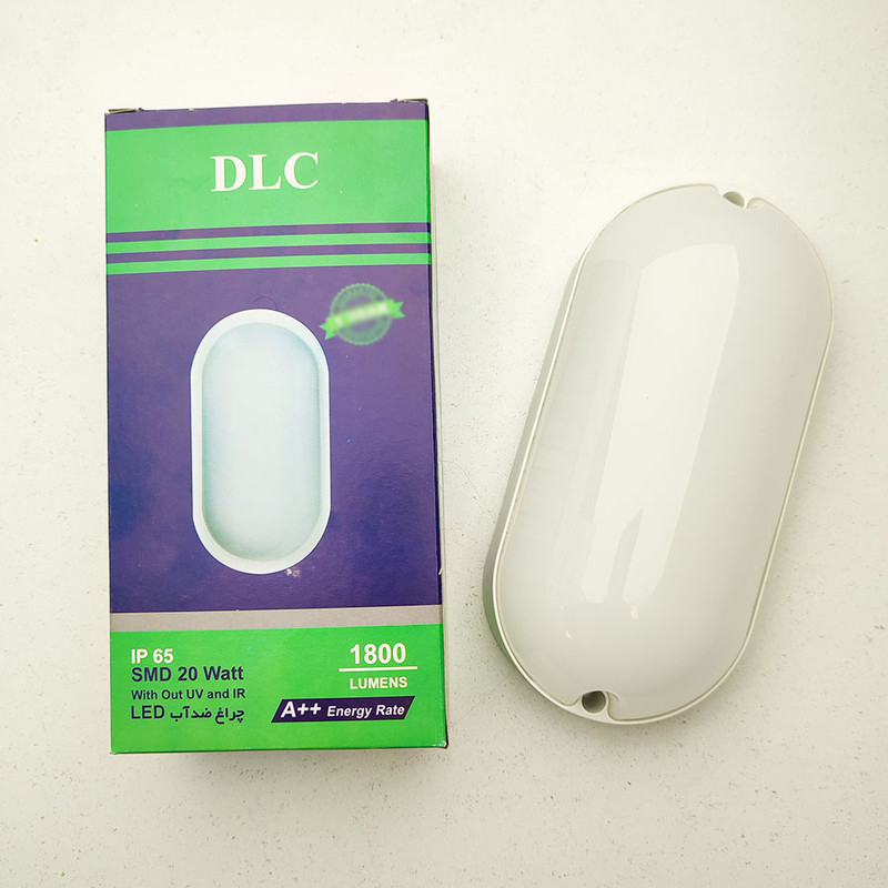 چراغ 20 وات دی ال سی مدل واترپروف IP65