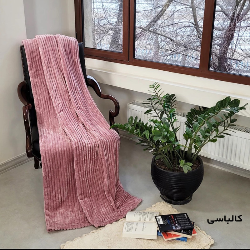 پتو مسافرتی شایسته مدل پلیسه کرکره ای سایز 160x205 سانتی متر
