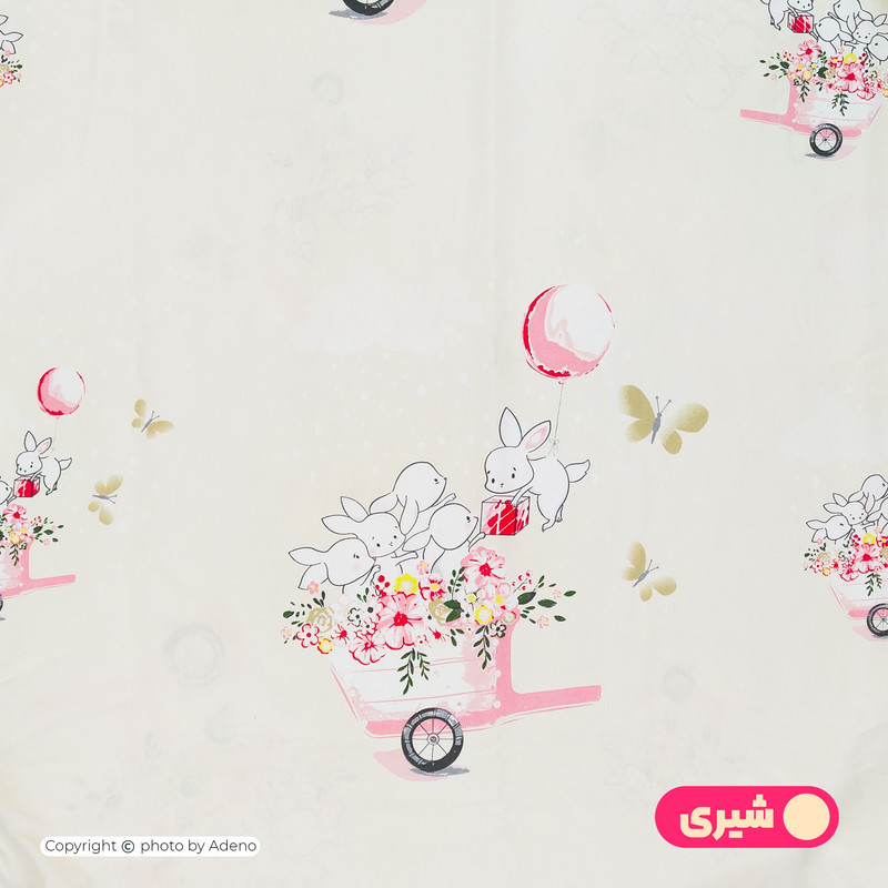ملحفه آدنو مدل هلنا کد IR169 یک نفره سایز 80x180 سانتی متر