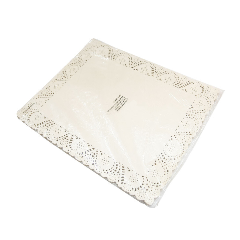 کاغذ شیرینی پزی مدل گیپور طرح مستطیل 40x50 بسته 100 عددی