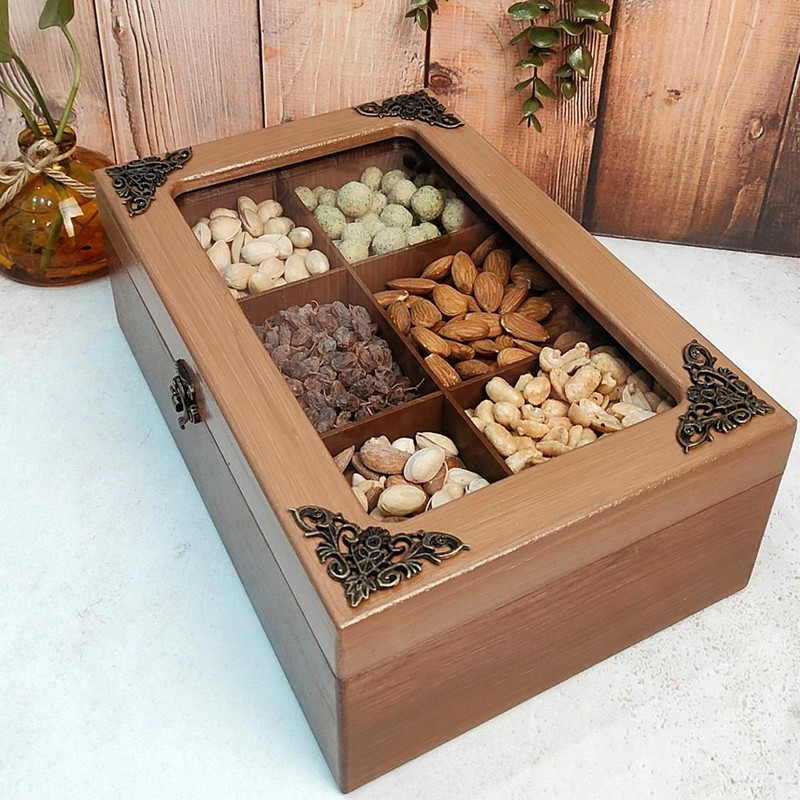 جعبه پذیرایی چوبی مدل سپهر کد 230