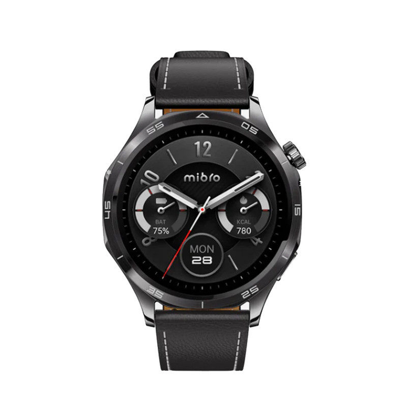 ساعت هوشمند 47 میلی‌متری میبرو مدل Watch GT XPAW026 با بند چرمی