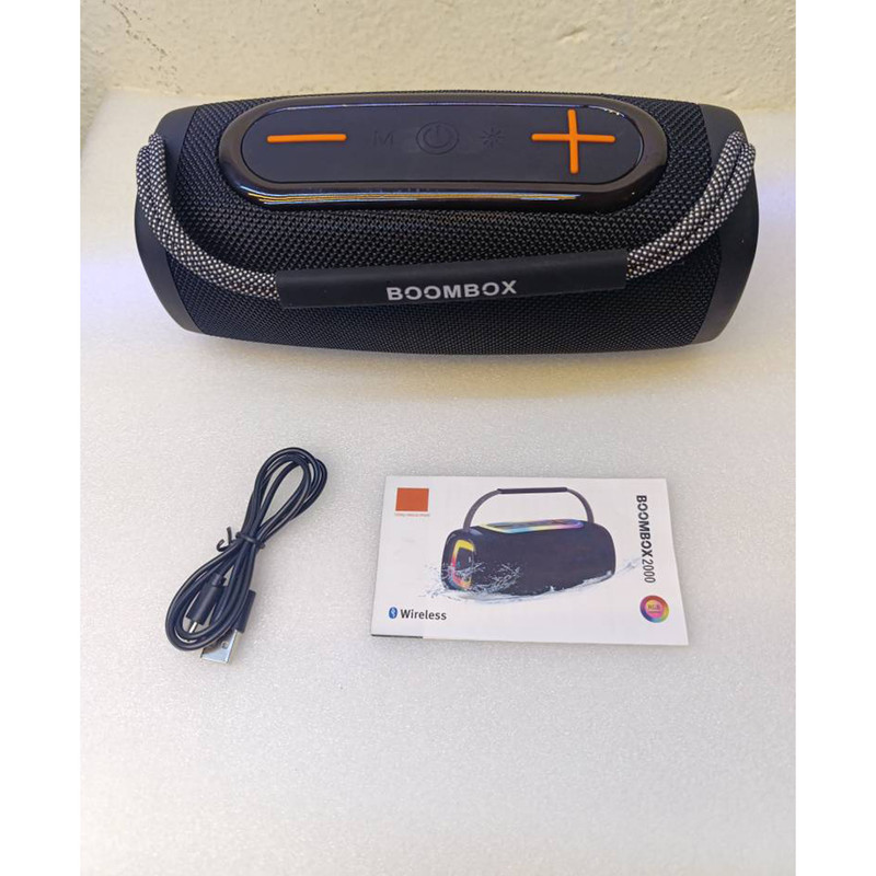اسپیکر بلوتوثی قابل حمل مدل BOOMBOX 2000 RGB