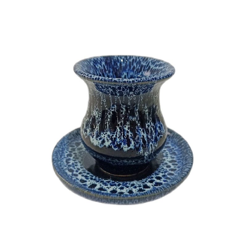 فنجان و نعلبکی مدل شره ای مجموعه 2 عددی