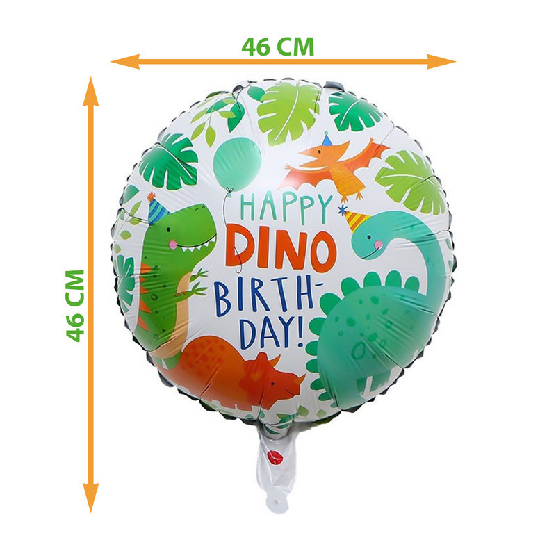 بادکنک فویلی لاکی بالونز طرح Happy Birthday مدل DINO کد 1005