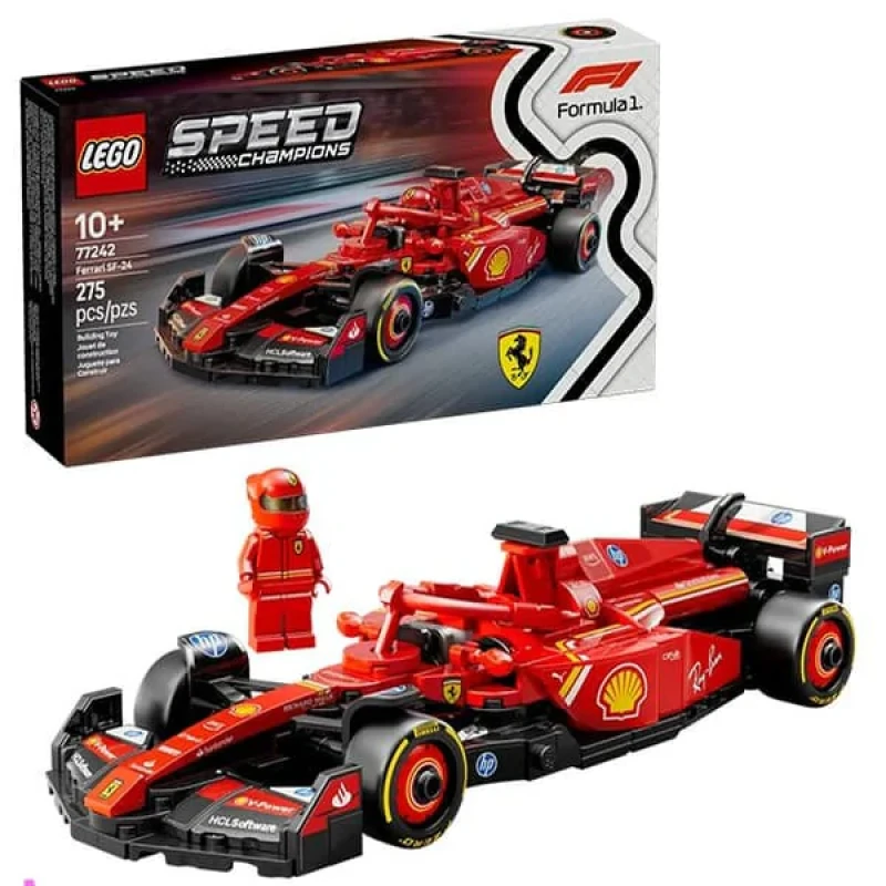 لگو  سری اسپید مدل  Ferrari SF-24 F1 Race Car کد 77242