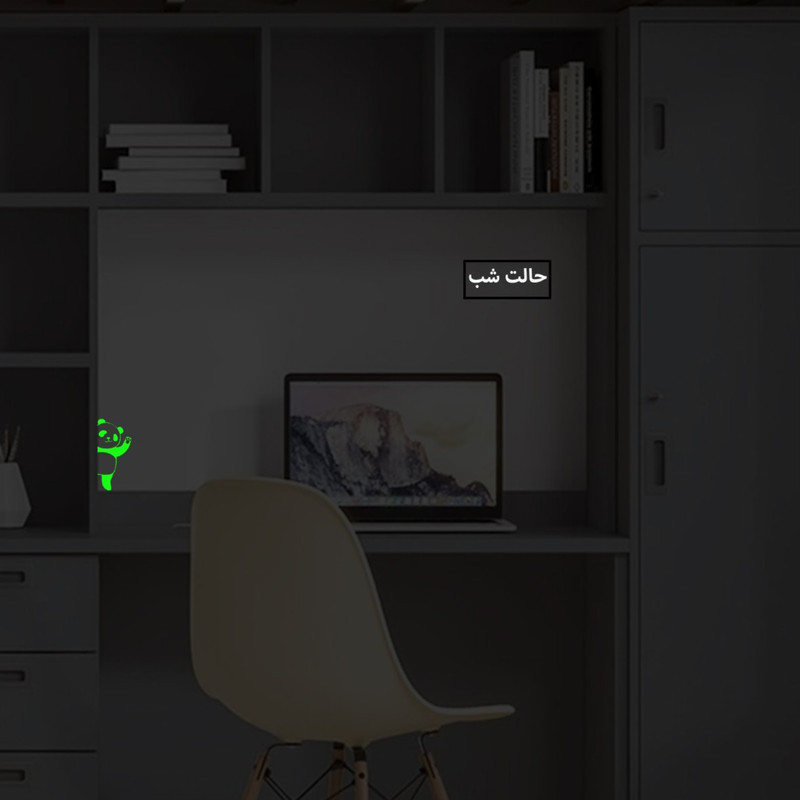 استیکر کلید و پریز مدل شبنما طرح پاندا کد 02
