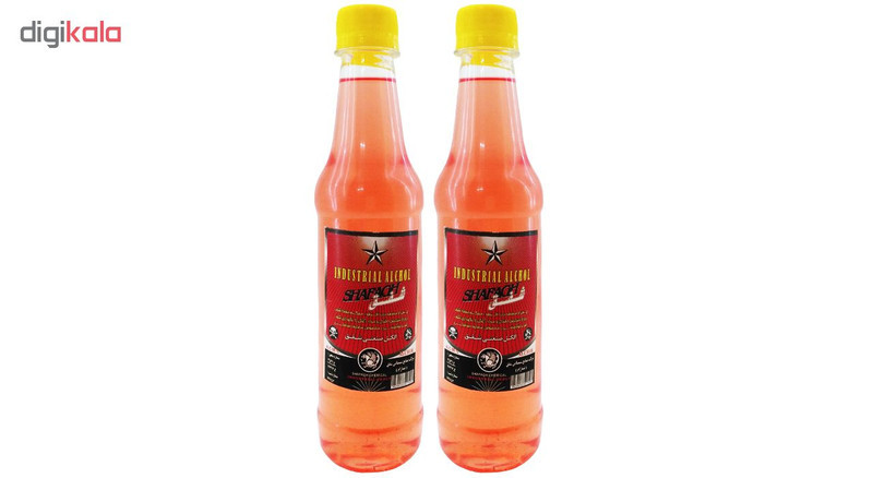 الکل صنعتی %98 شفق حجم 450 میلی لیتر بسته 2 عددی