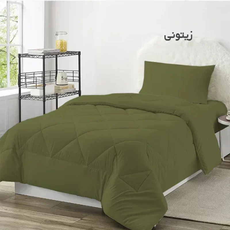 لحاف چیداری مدل میکرو یک نفره سایز 160x220 سانتی متر
