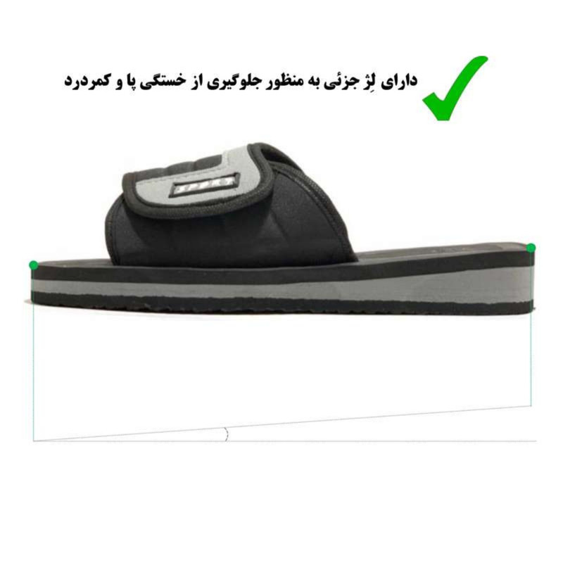 دمپایی مردانه مدل ابری چسبی