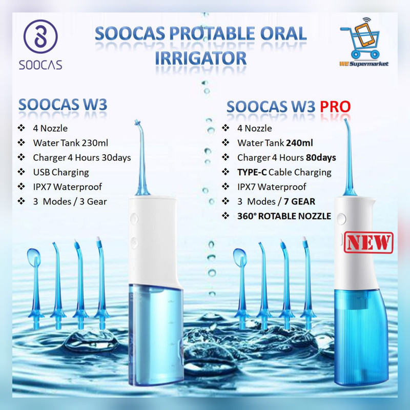 دستگاه شست و شوی دهان و دندان سوکاس مدل Mi W3 PRO