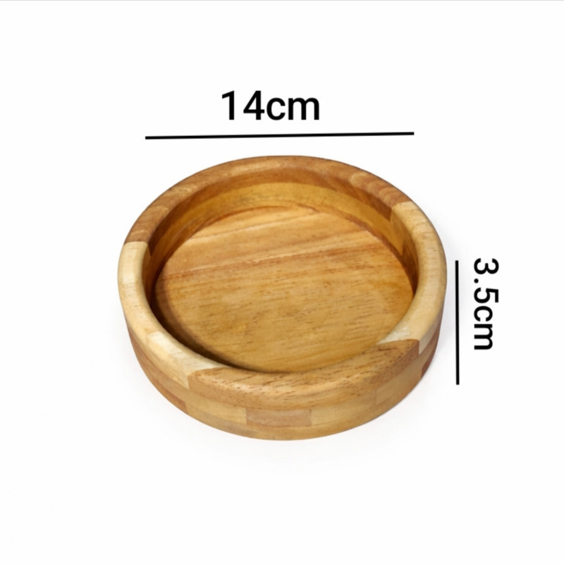 پیاله مدل چوبی استوانه ای کد BM1414 بسته 3 عددی