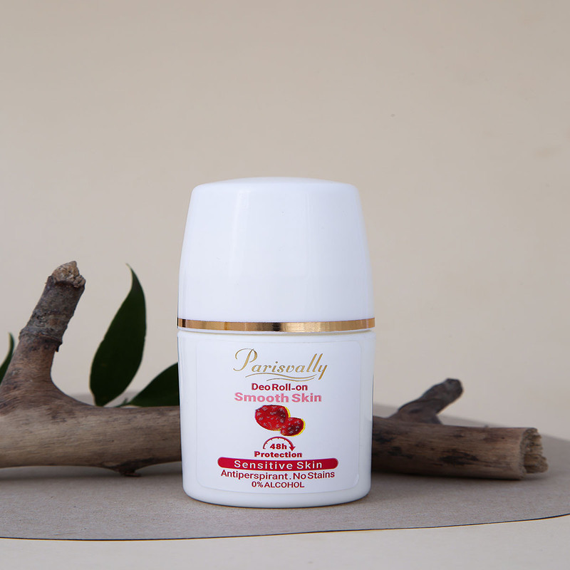 رول دئودورانت زنانه پاریس ولی مدل Smooth Skin حجم 50 میلی‌لیتر
