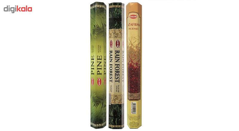 عود هم مدل RainForest Pine Saffron مجموعه 3 عددی