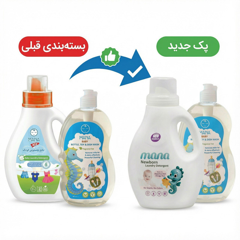 ست بهداشتی کودک مانا مدل baby gift set مجموعه دو عددی