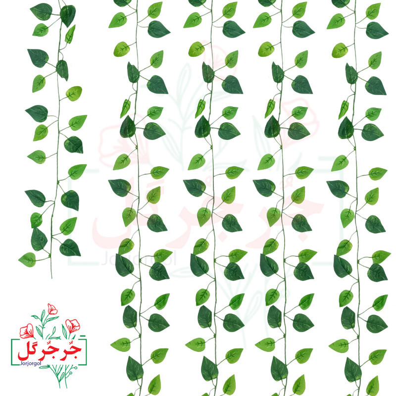 گل مصنوعی جُرجُرگل مدل ریسه برگ نخی پتوس لمسی