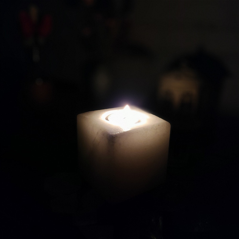جاشمعی مدل سنگ نمک طرح مکعب کد 407