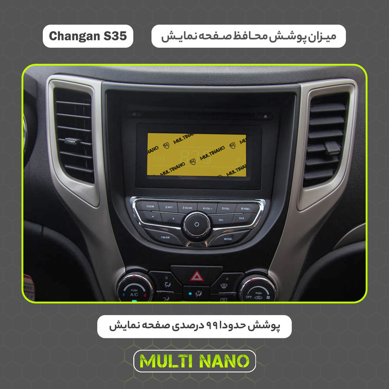 محافظ صفحه نمایش خودرو مولتی نانو مدل X-S1N مناسب برای چنگان S35 1398