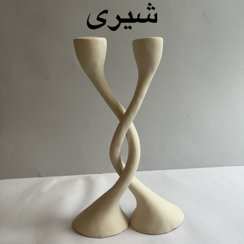 جاشمعی مدل پیچی  مناسب شمع استوانه ای مجموعه 2 عددی
