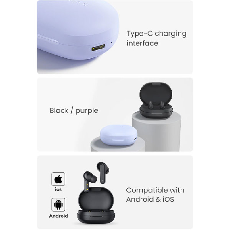 هدفون بلوتوثی هایلو مدل GT7 Neo فاقد فابلیت نویز کنسلینگ، درگاه شارژ USB Type-C، دارای پنل کنترل لمسی، مقاوم در برابر رطوبت و عرق
