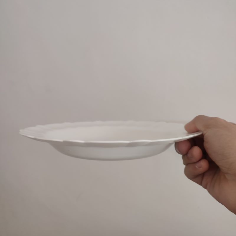 بشقاب خورش خوری مدل ساده طرح کنگره بسته 6 عددی