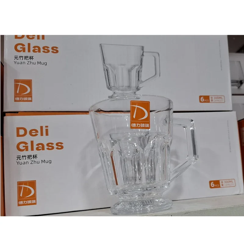 لیوان دلی گلس مدل کازابلانکا طرح پاشاباغچه کد 1369N بسته شش عددی