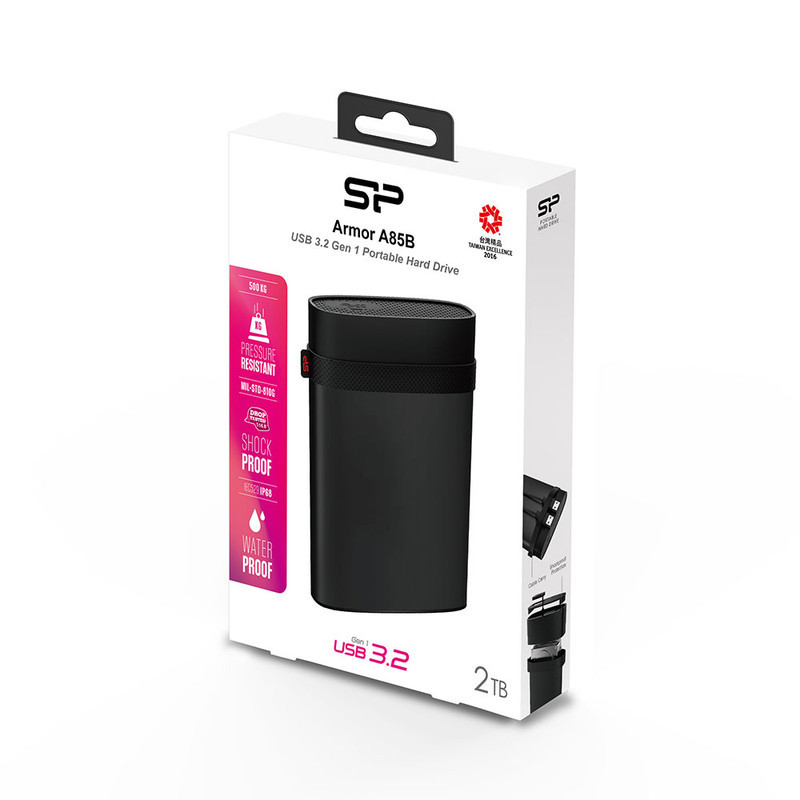 هارد اکسترنال سیلیکون پاور مدل A85B ظرفیت 2 ترابایت دارای رابط USB Type-A