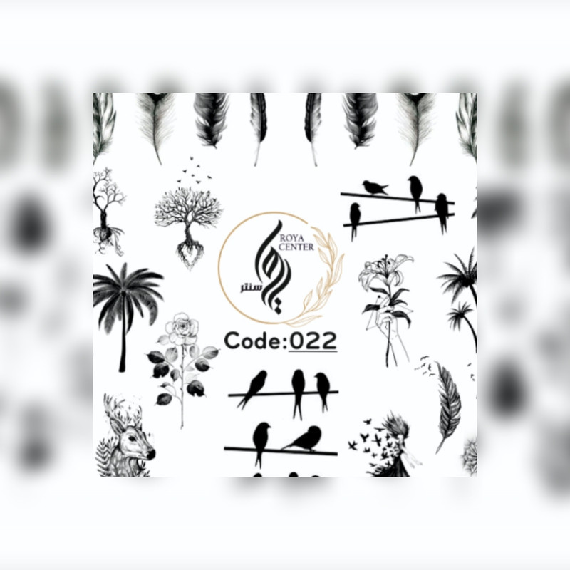 برچسب لنز ناخن مدل 022