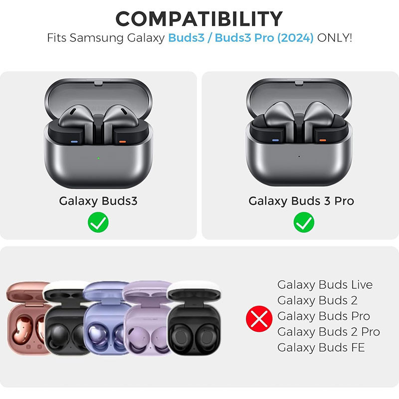 کاور انتک مدل JW Secure Lock مناسب برای کیس هدفون بی سیم سامسونگ Galaxy Buds 3  3 Pro به همراه آویز
