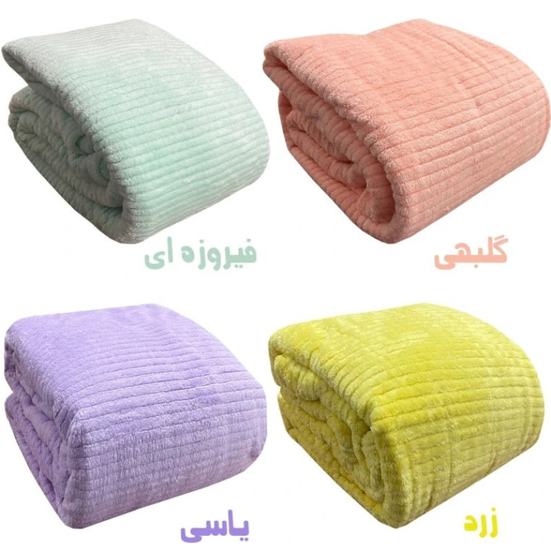 پتو مسافرتی 1 نفر مدل کاملیا سایز 220x160 سانتی‌متر