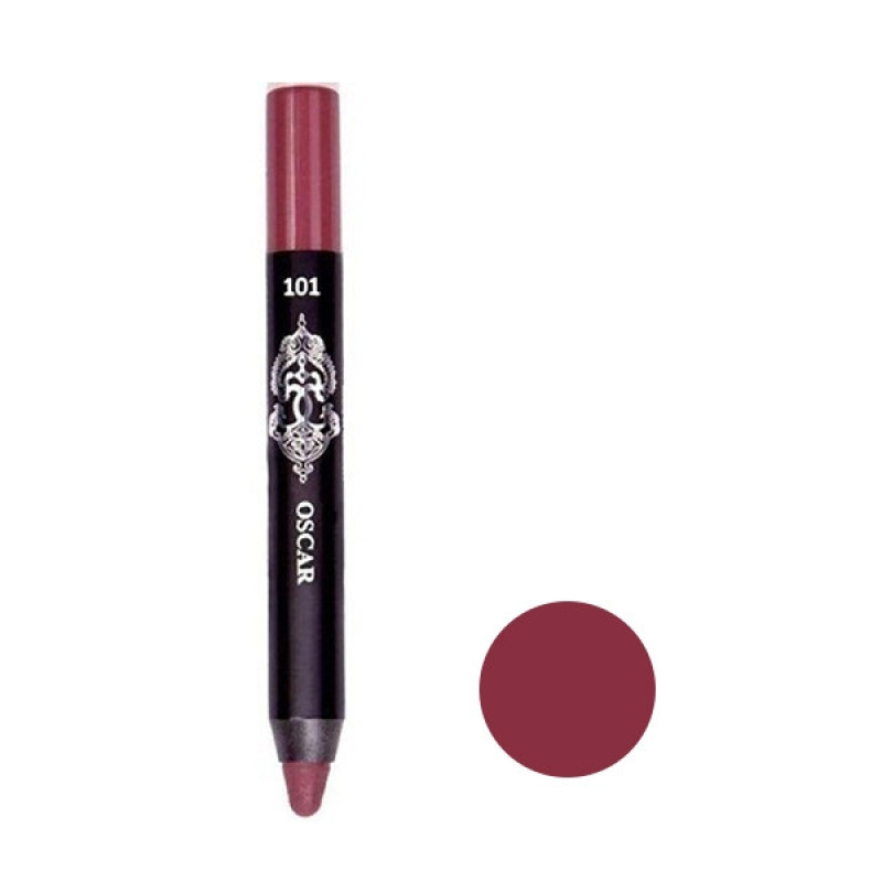 رژ لب مدادی مات اسکار مدل waterproof شماره 101