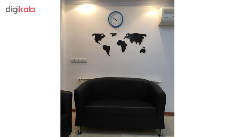 استیکر چوبی ژیوار طرح black world map