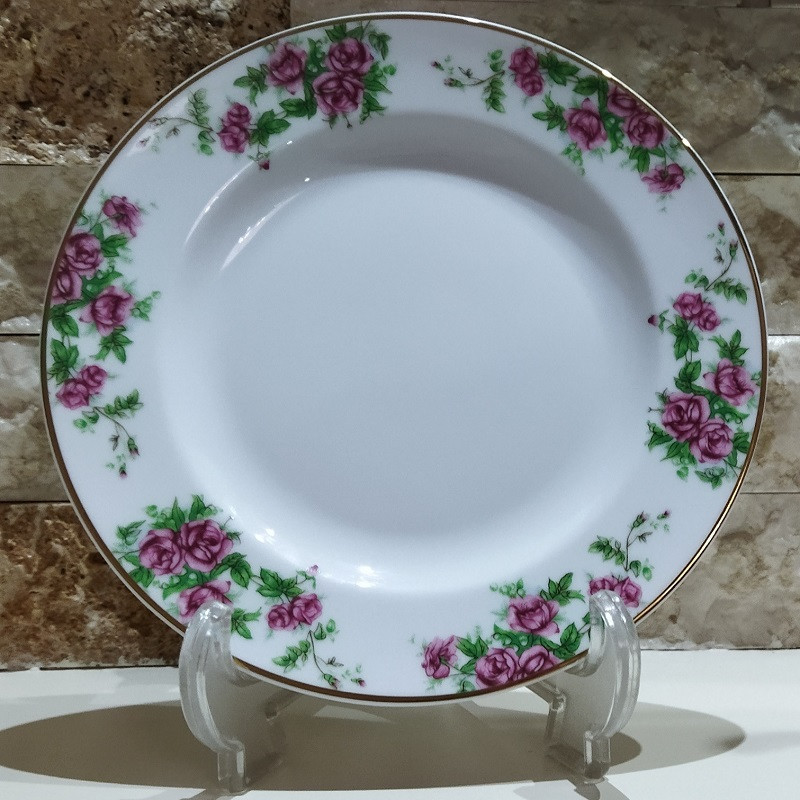 پیش دستی چینی زرین ایران طرح بیدگل مدل ایتالیا کد 19 درجه عالی بسته 6 عددی