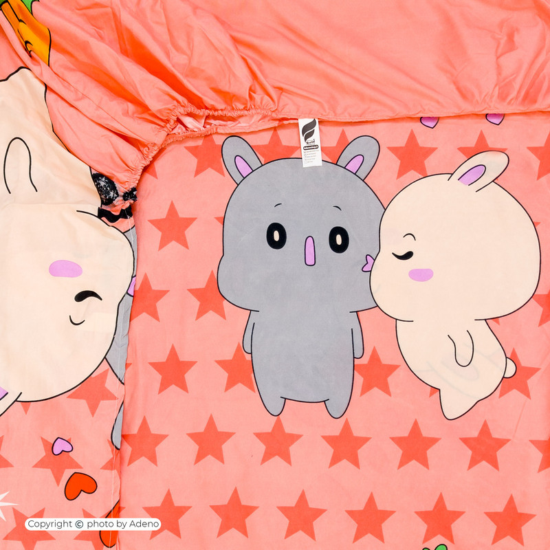ملحفه میکرو کودک آدنو مدل Lovely کد MC09 سایز 70x135 سانتی متر
