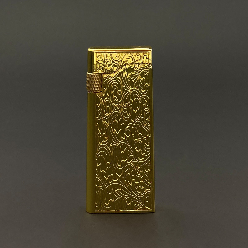 فندک گازی مدل چرخ بغل باریک طرح اسلیمی کد DKD-1304
