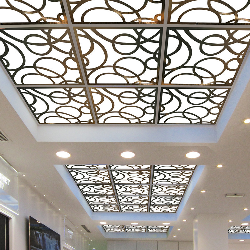 تایل سقفی آسمان مجازی بنی دکو مدل MC39 اندازه 60x60 سانتی متر مجموعه 4 عددی