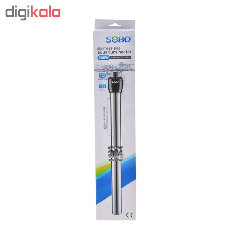 بخاری آکواربوم 500وات سوبو مدلstainless steel