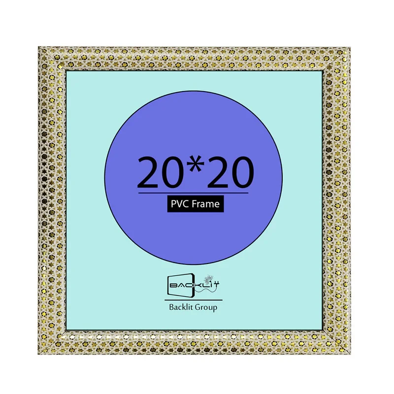 قاب عکس بکلیت طرح خاتم مدل 22 روگرد دیواری سایز 20×20 سانتی متر