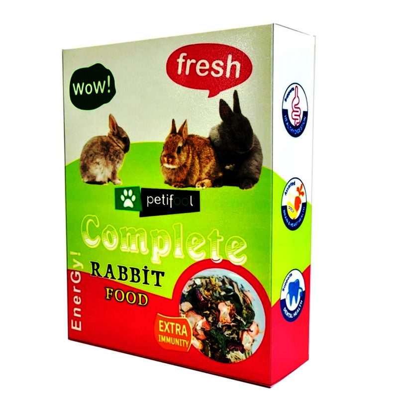 غذای خرگوش پتی فول کد PR750 وزن 750 گرم بسته 3 عددی