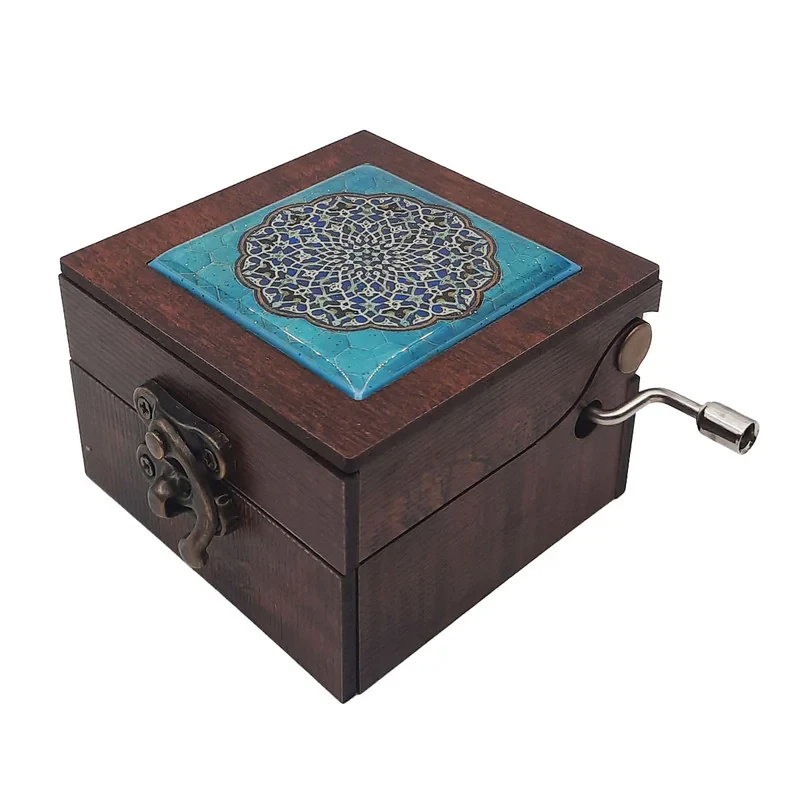جعبه موزیکال طرح سنتی آینه دار کد JM-S07