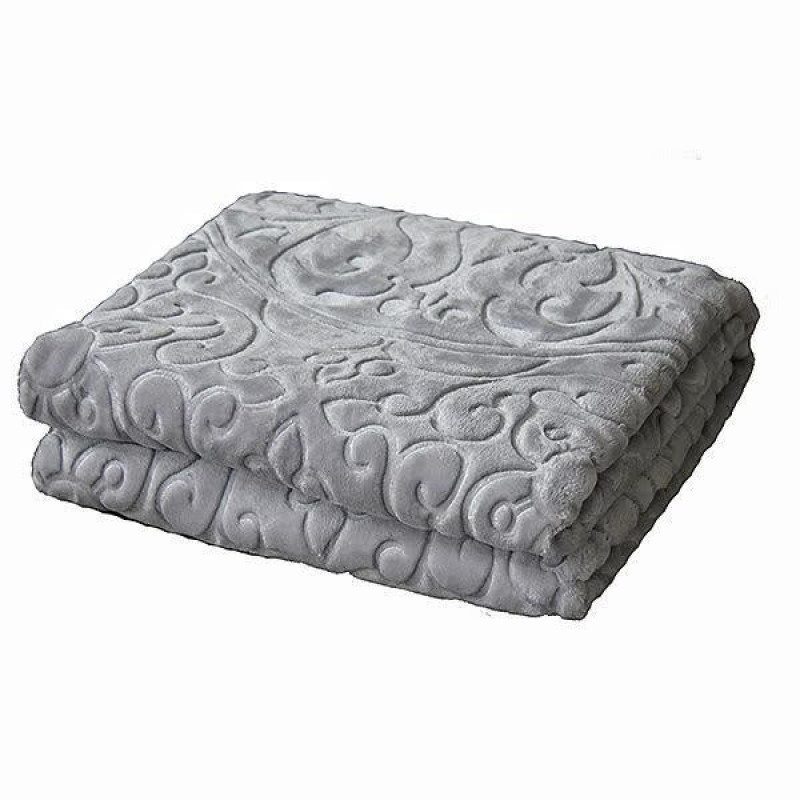 پتو گلبافت مدل گل برجسته سايز 160x220 سانتي متر
