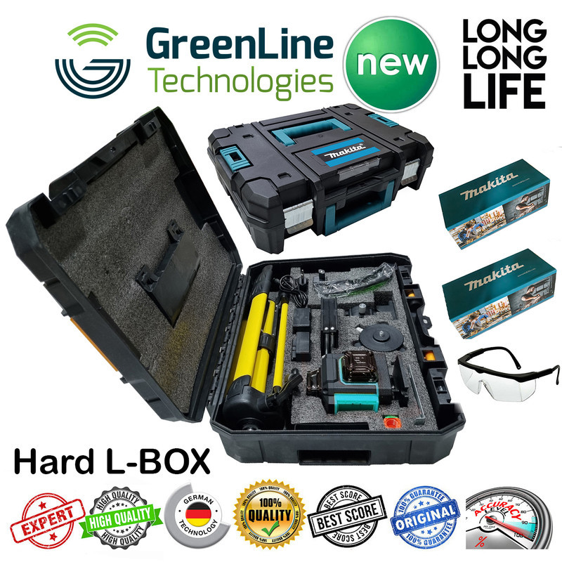 تراز لیزری ماکیتا مدل فوق هوشمند 4 بعدی کد Makita 360-4D - Green Line