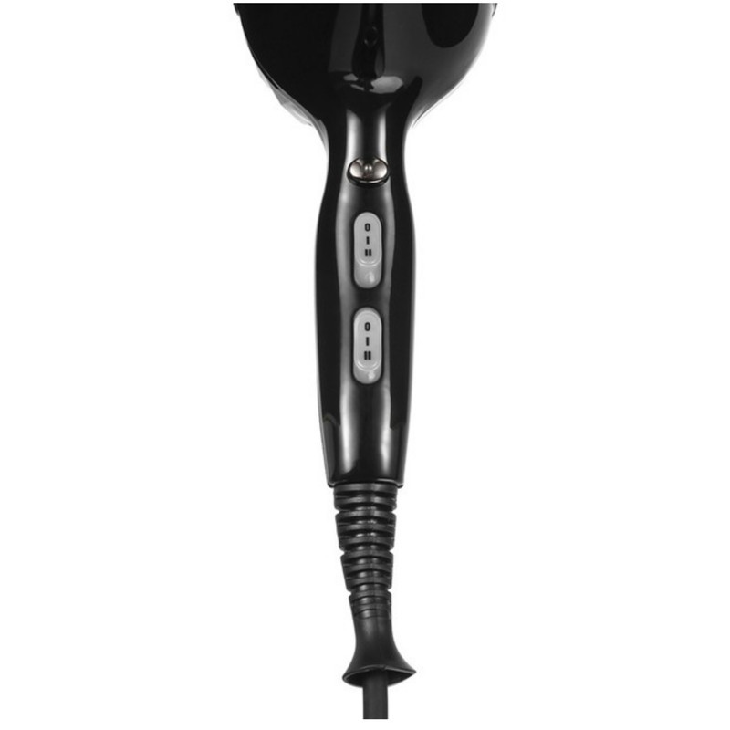 سشوار حرفه‌ای 2200 وات وی جی ار مدل V-413، موتور AC، وزن 802 گرم، المنت سرامیک تورمالین، دارای سری متمرکز‌کننده باریک، متمرکز‌کننده پهن با ویژگی صاف‌کنندگی، حجم‌دهندگی، با قابلیت باد سرد