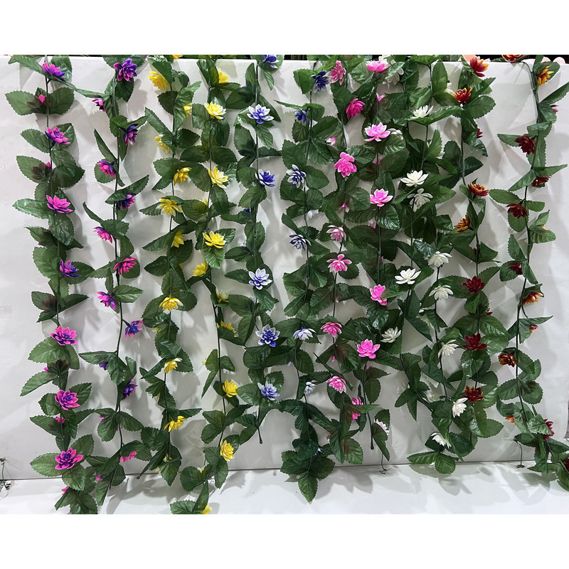 گل مصنوعی مدل ریسه نیلوفر با ابعاد 2x5x150 سانتی‌متر و وزن 100 گرم