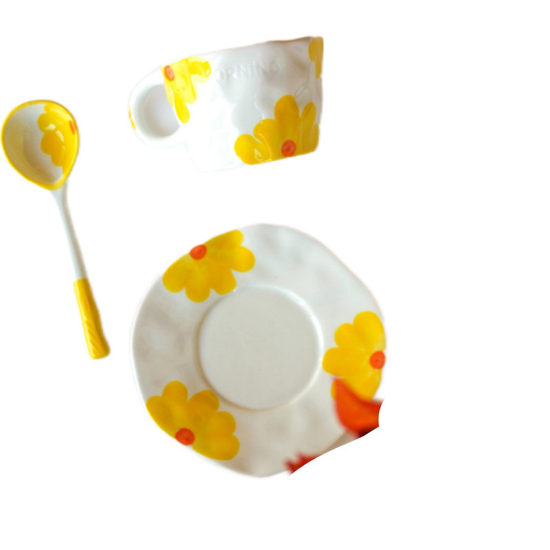 سرویس چای خوری 2 پارچه 1 نفره مدل Flower کد 131