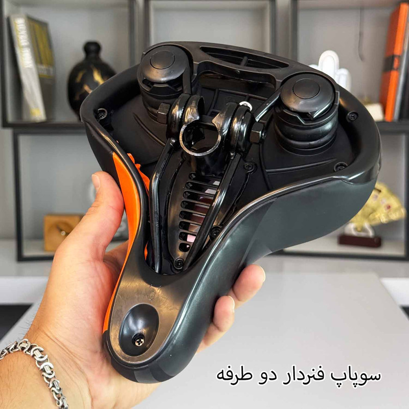 زین دوچرخه ردو  مدل پهن سوپاپ دار کد 2207