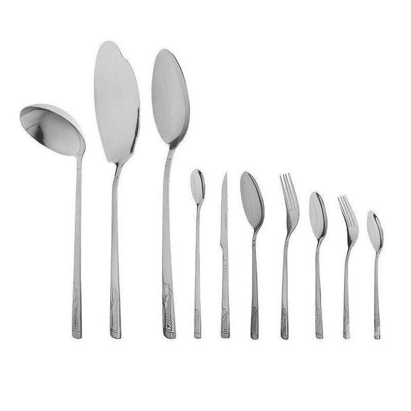 سرویس قاشق و چنگال 92 پارچه نیوهوم طرح هخامنش